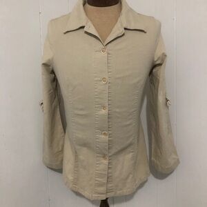 - Womens Tan Top. French Dressing. Size 4